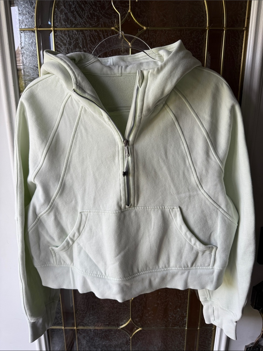 lululemon athletica Pale Mint Half-Zip oversized scuba